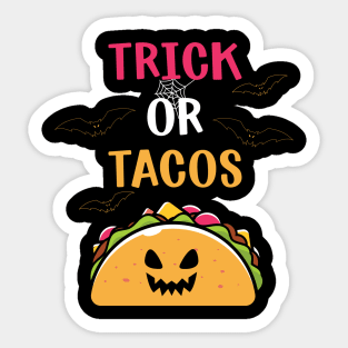 Trick or Tacos Sticker